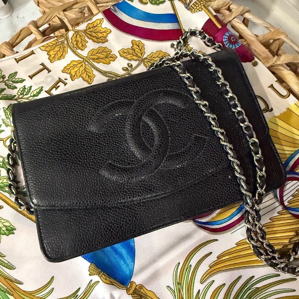 Chanel Black Crossbody Bag with Chain Strap